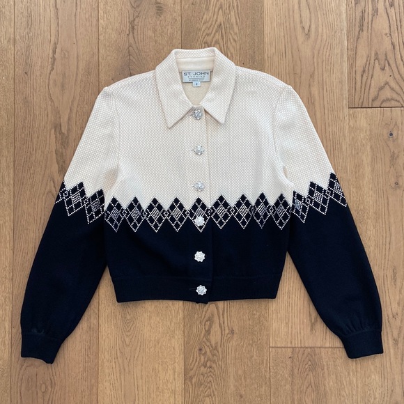 St. John Evening by Marie Gray Knit Jacket - Picture 2 of 11